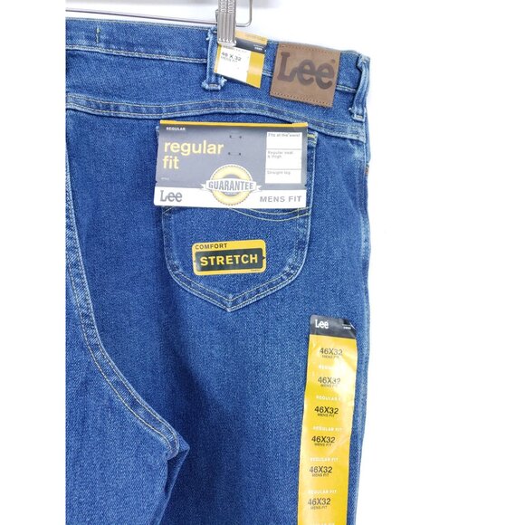 Lee Regular Fit Straight Leg Jeans Men's Size 46x34 Pepper Wash - Picture 3 of 9